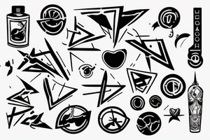 A minimalist design for boys tattoo idea