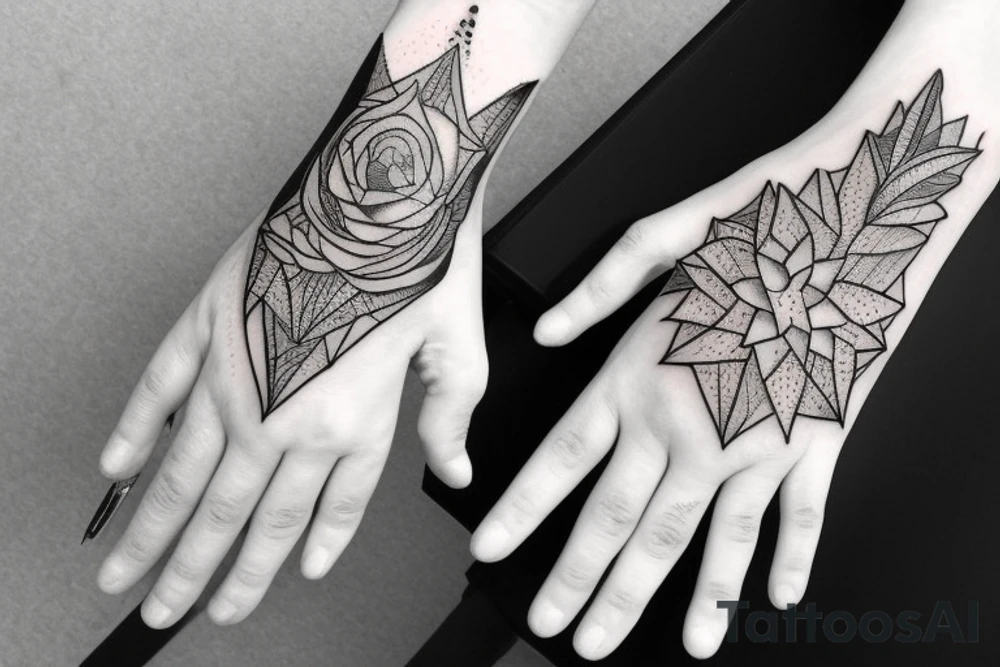 outstretched hand tattoo idea