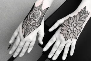 outstretched hand tattoo idea