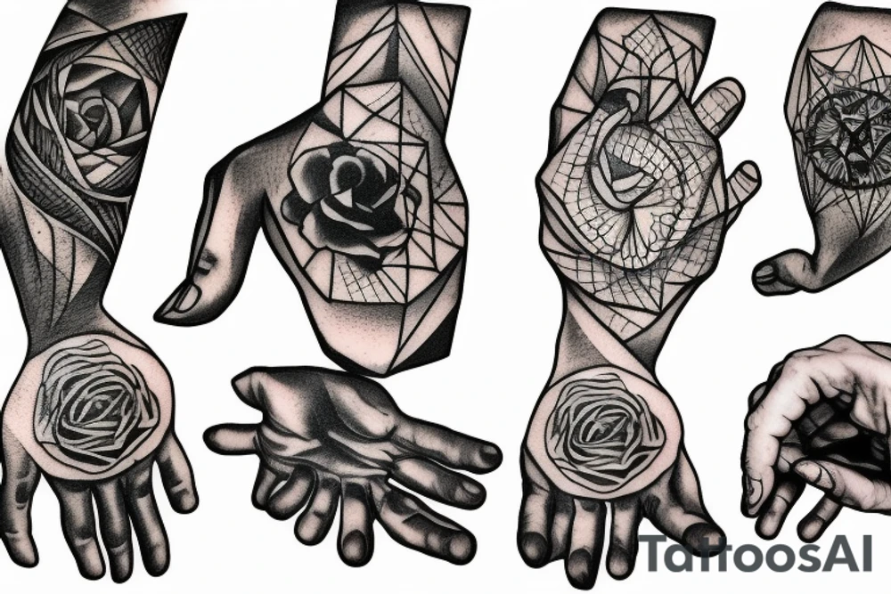 outstretched hand tattoo idea