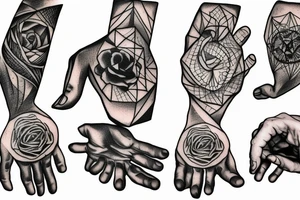 outstretched hand tattoo idea