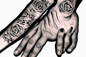 outstretched hand tattoo idea