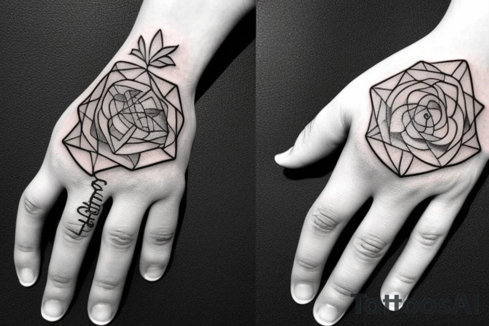 outstretched hand tattoo idea