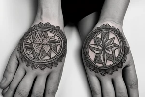 outstretched hand tattoo idea