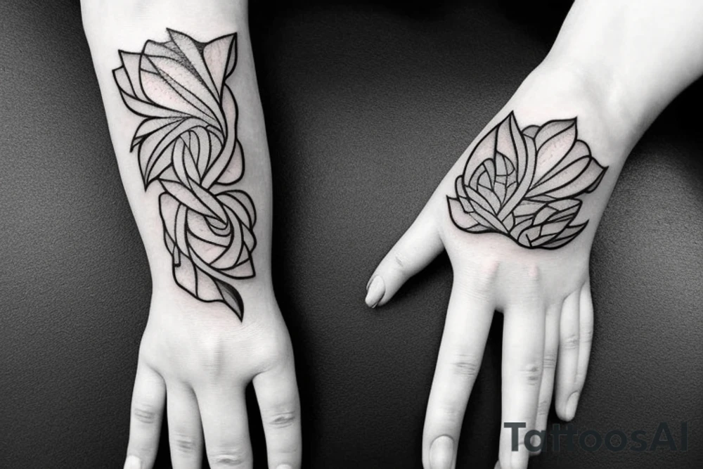 outstretched hand tattoo idea