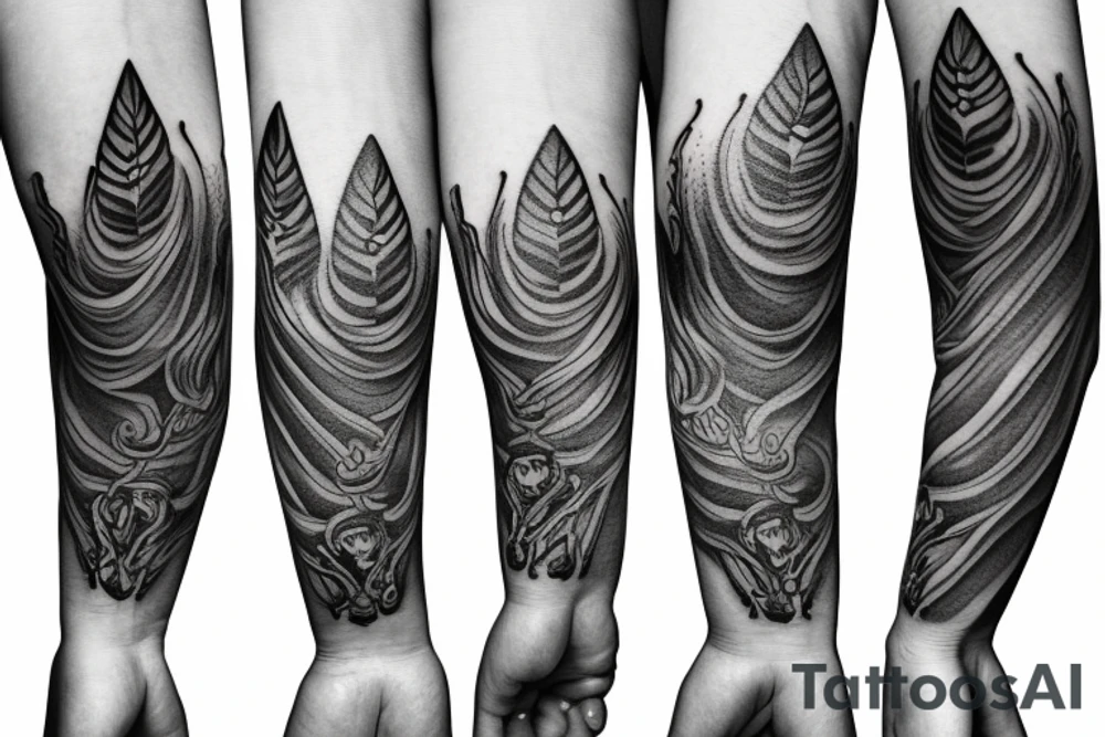 outstretched hand tattoo idea