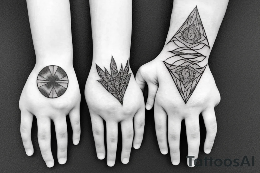 outstretched hand tattoo idea