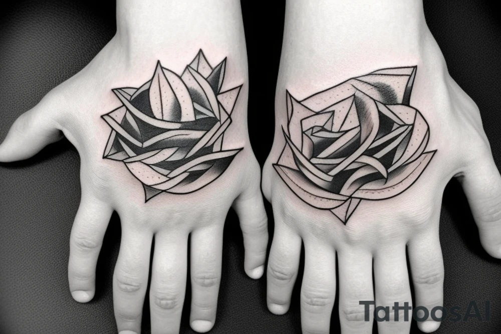 outstretched hand tattoo idea