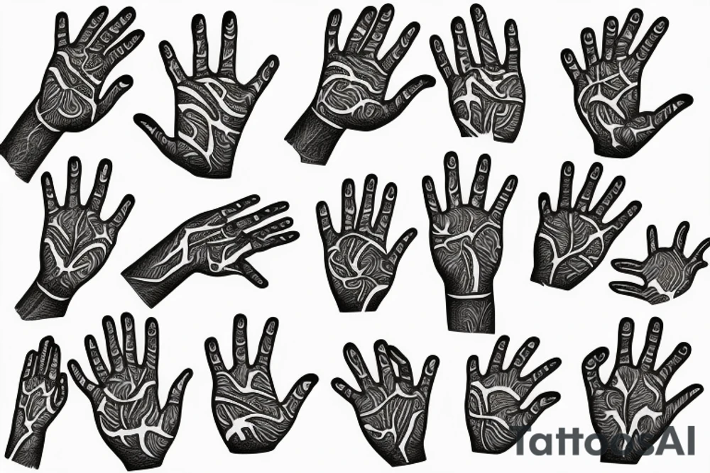 outstretched hand tattoo idea
