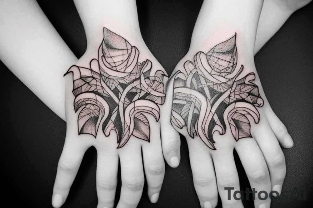 outstretched hand tattoo idea
