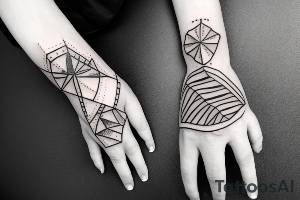 outstretched hand tattoo idea