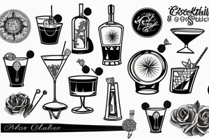 cocktail shaker tattoo idea