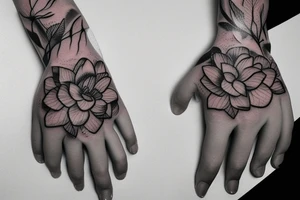 Mandarin hand tattoo tattoo idea