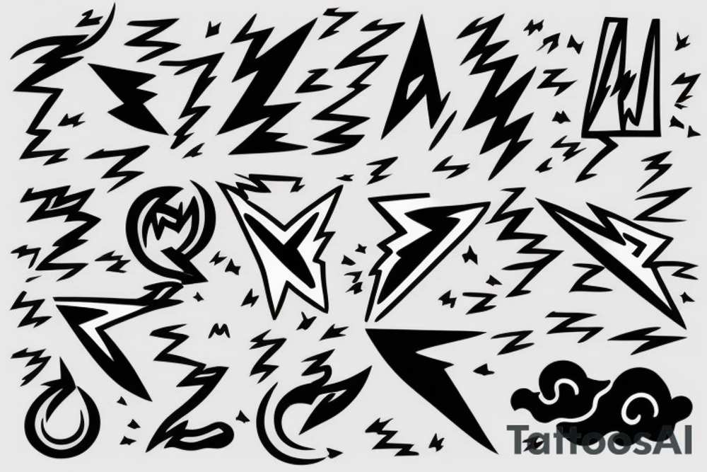 lightning bolt tattoo idea