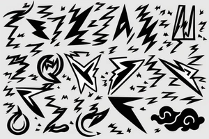 lightning bolt tattoo idea