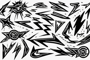 lightning bolt tattoo idea