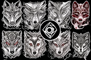 blood flows through the veins and next to the bloodshot eyes of the wolf tattoo idea