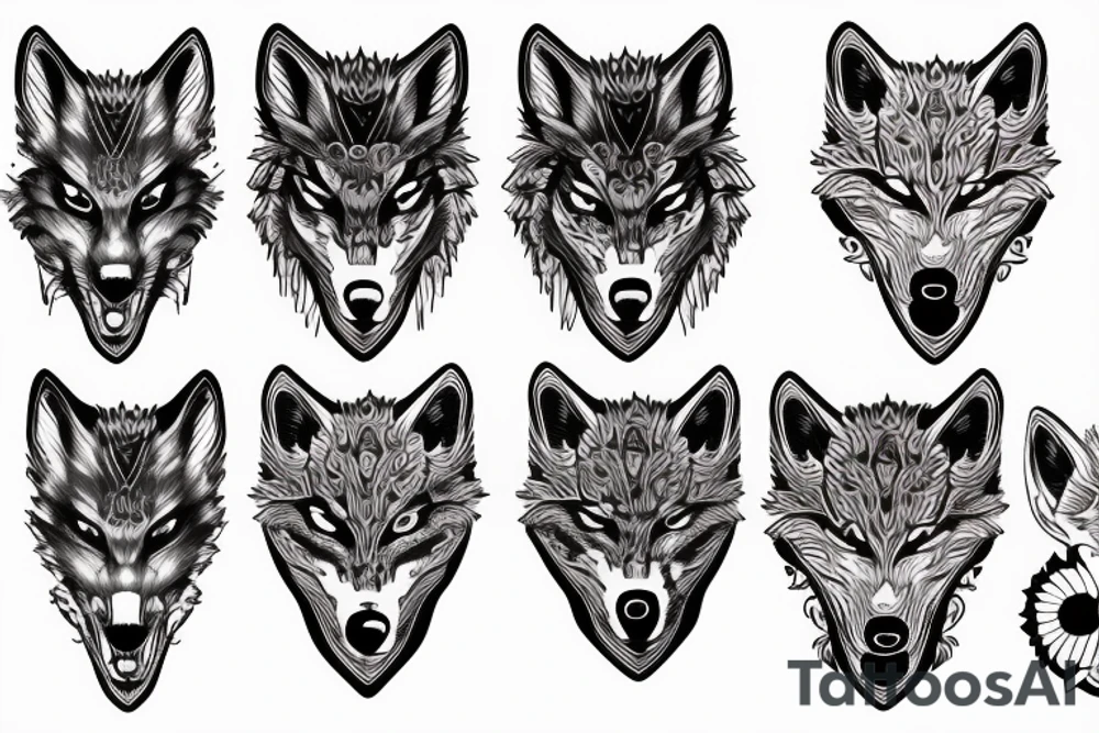 blood flows through the veins and next to the bloodshot eyes of the wolf tattoo idea