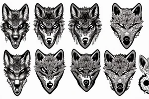 blood flows through the veins and next to the bloodshot eyes of the wolf tattoo idea