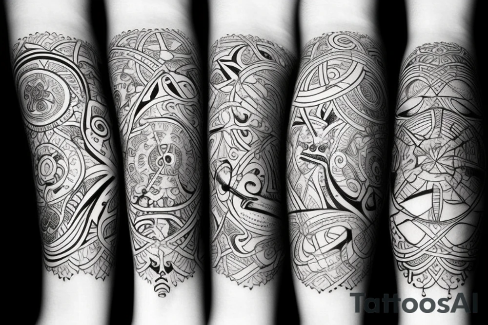 Taurus libra combination tattoo idea