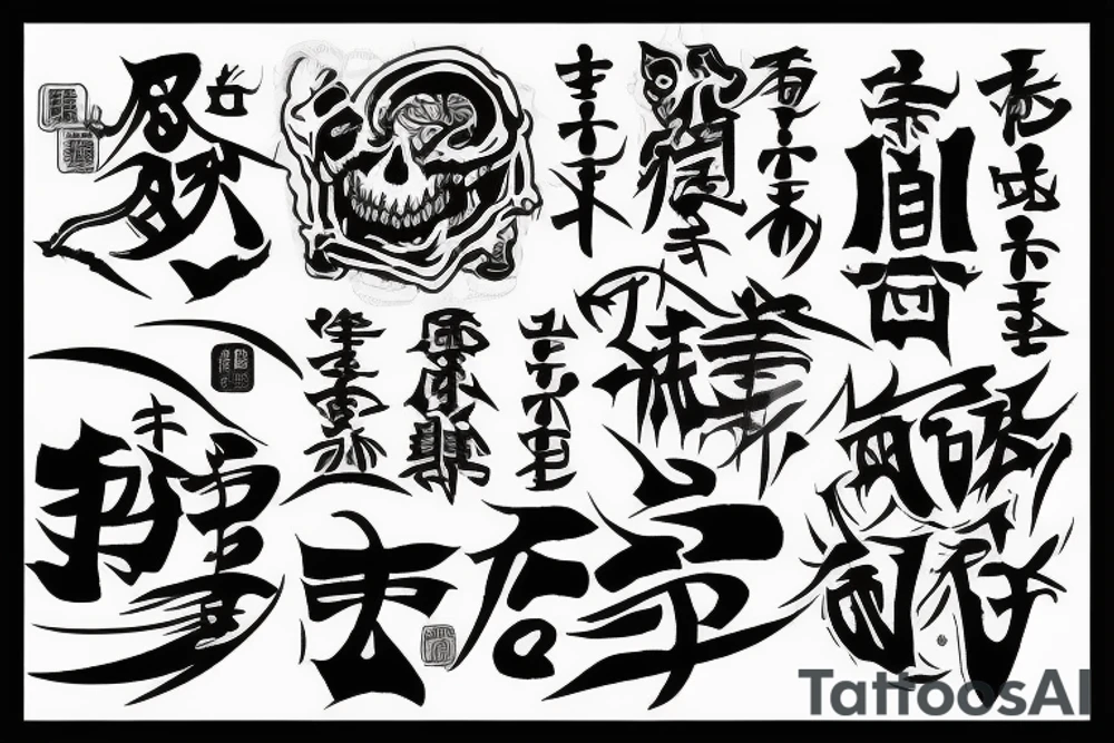 Kanji for death tattoo idea