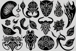 small Taurus libra tattoo idea