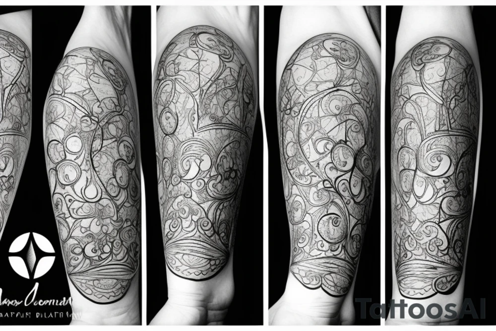martini glass tattoo idea