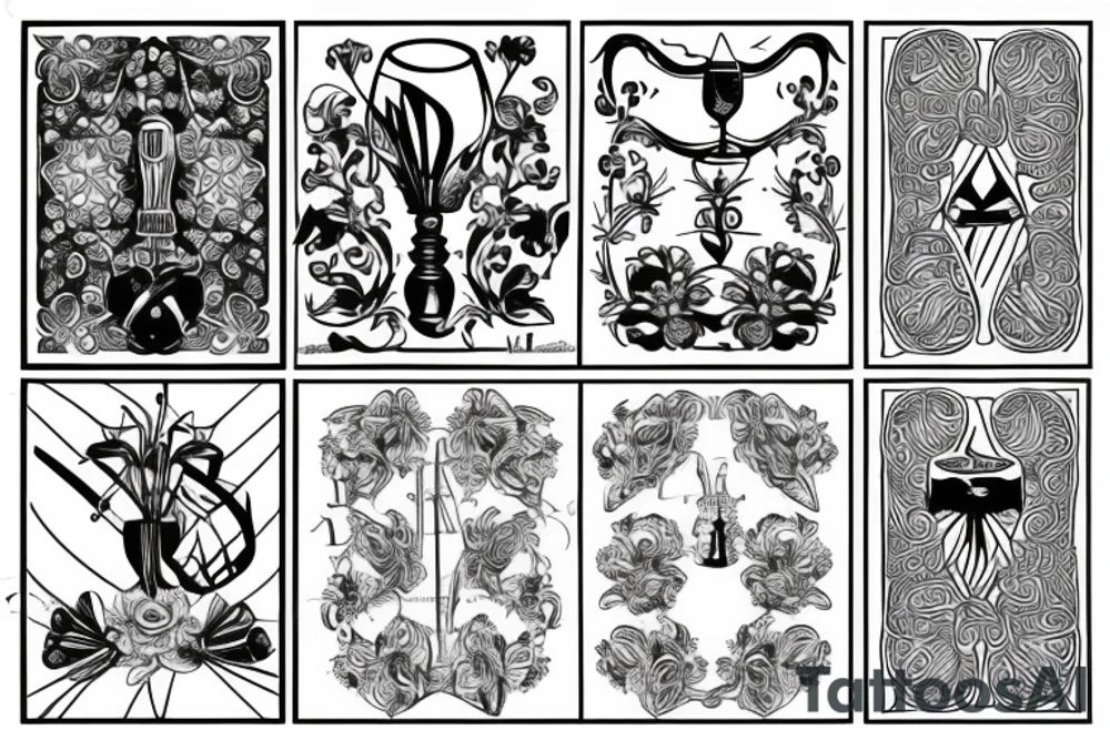 martini glass tattoo idea