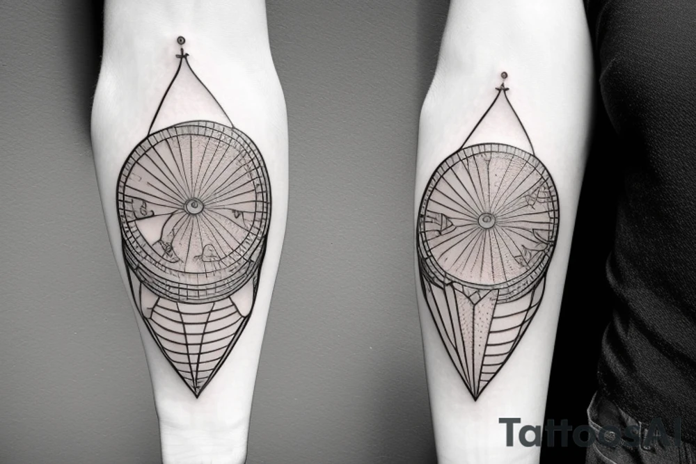 martini glass tattoo idea