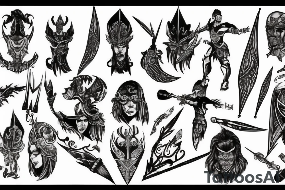 Archagel warrior tattoo idea