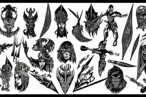 Archagel warrior tattoo idea