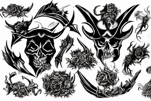 Archagel killing devil tattoo idea