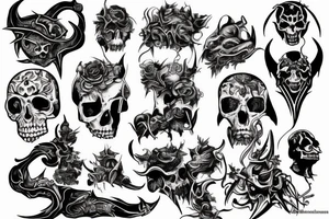 Archagel killing devil tattoo idea