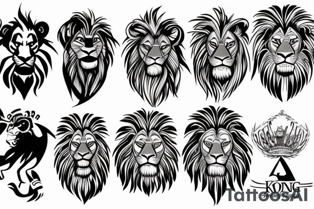 lion king tattoo idea