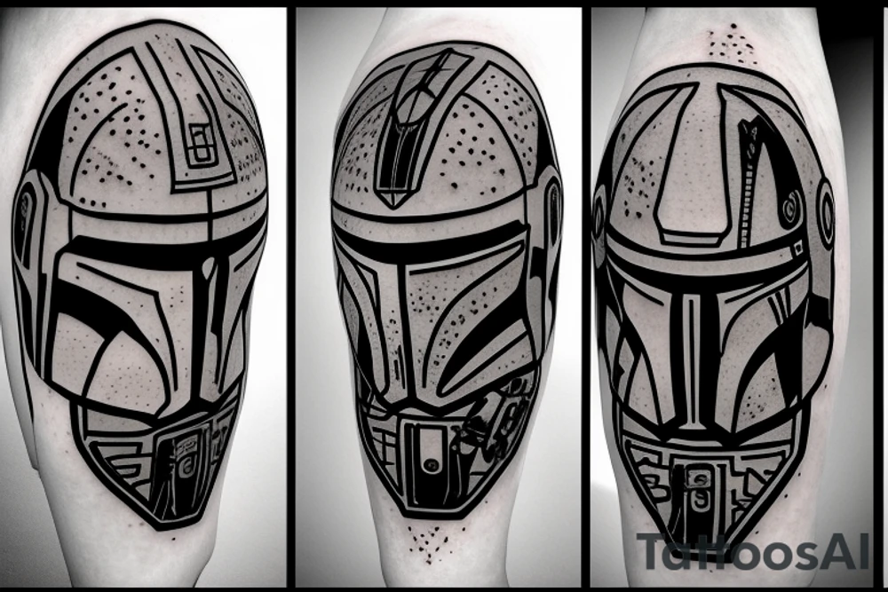 mandalorian with grogu tattoo idea