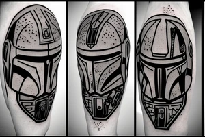 mandalorian with grogu tattoo idea