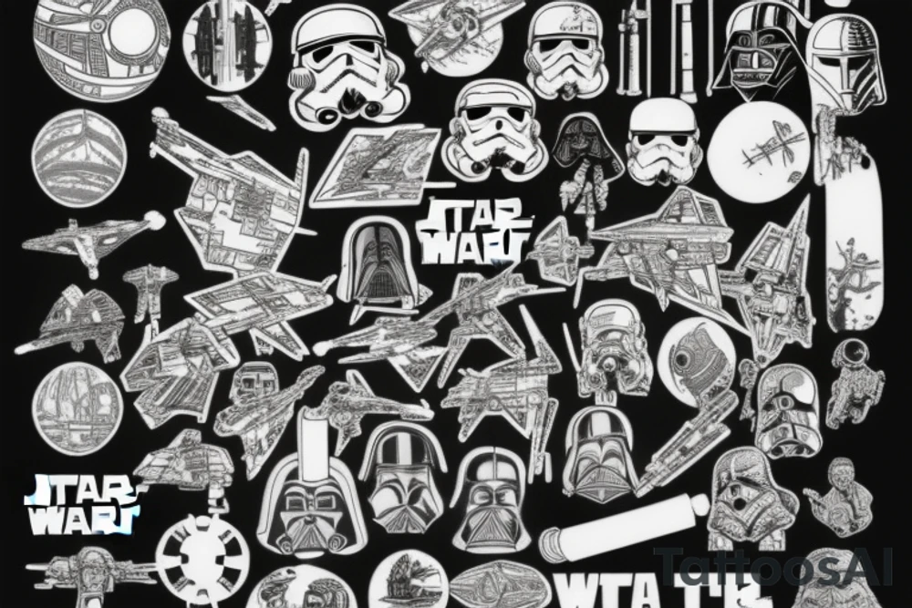 star wars fights tattoo idea