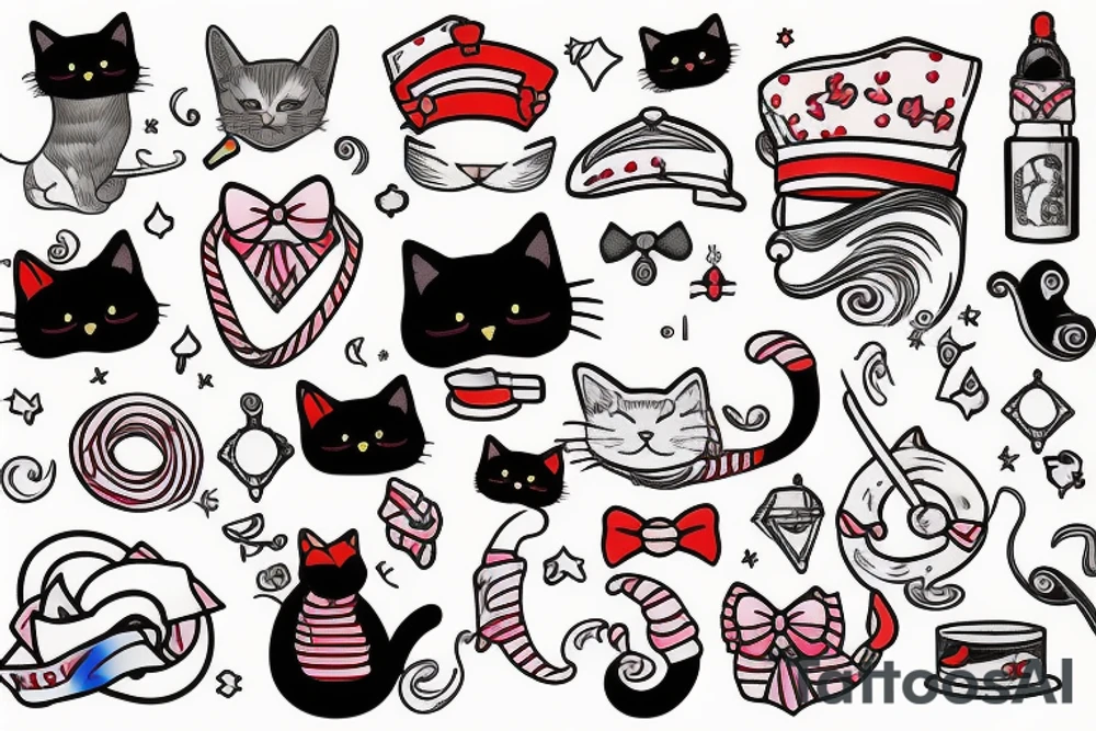 Sailor Cat with cigarette and top had tattoo idea