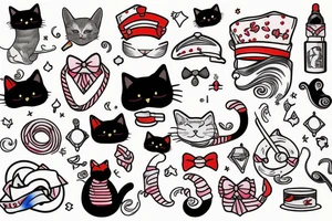 Sailor Cat with cigarette and top had tattoo idea