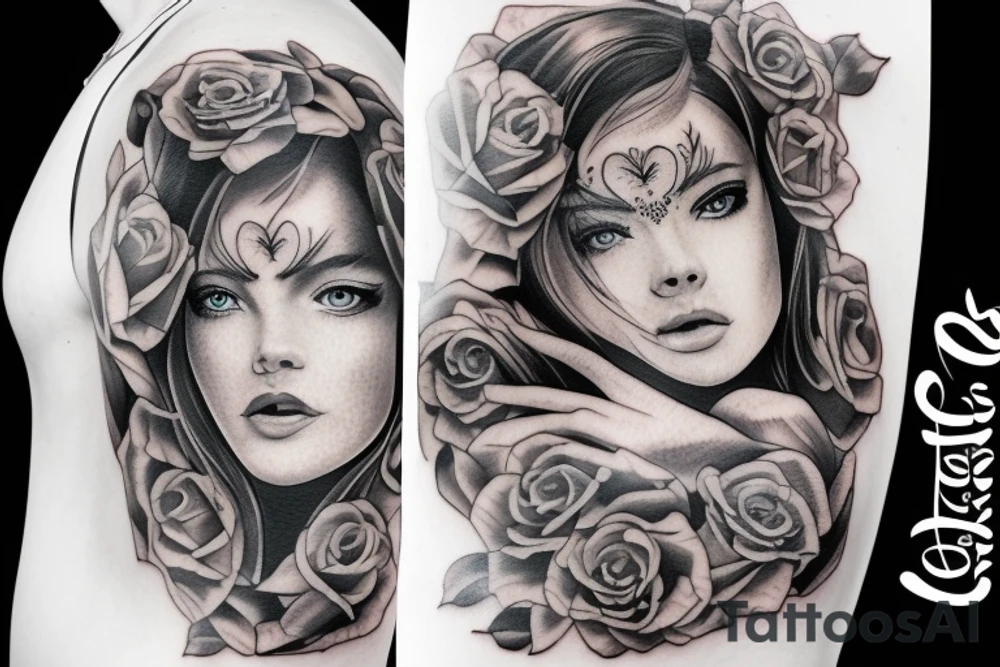 Woman in the street tattoo idea