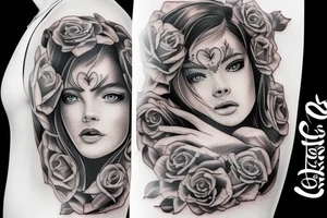 Woman in the street tattoo idea