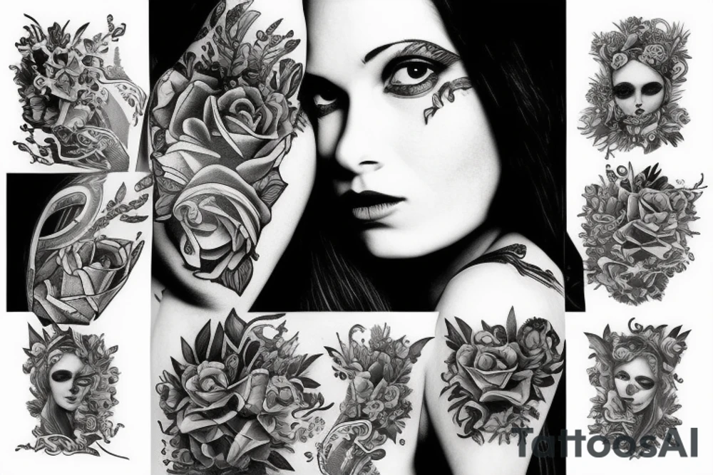 Woman in the street tattoo idea