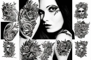 Woman in the street tattoo idea