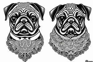 Pug khinkali tattoo idea