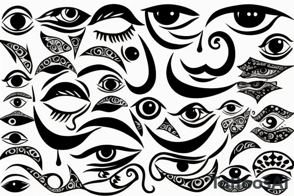 Many Eye tattoo idea