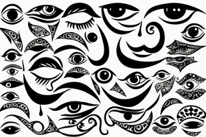 Many Eye tattoo idea