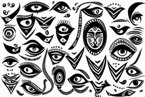 Many Eye tattoo idea