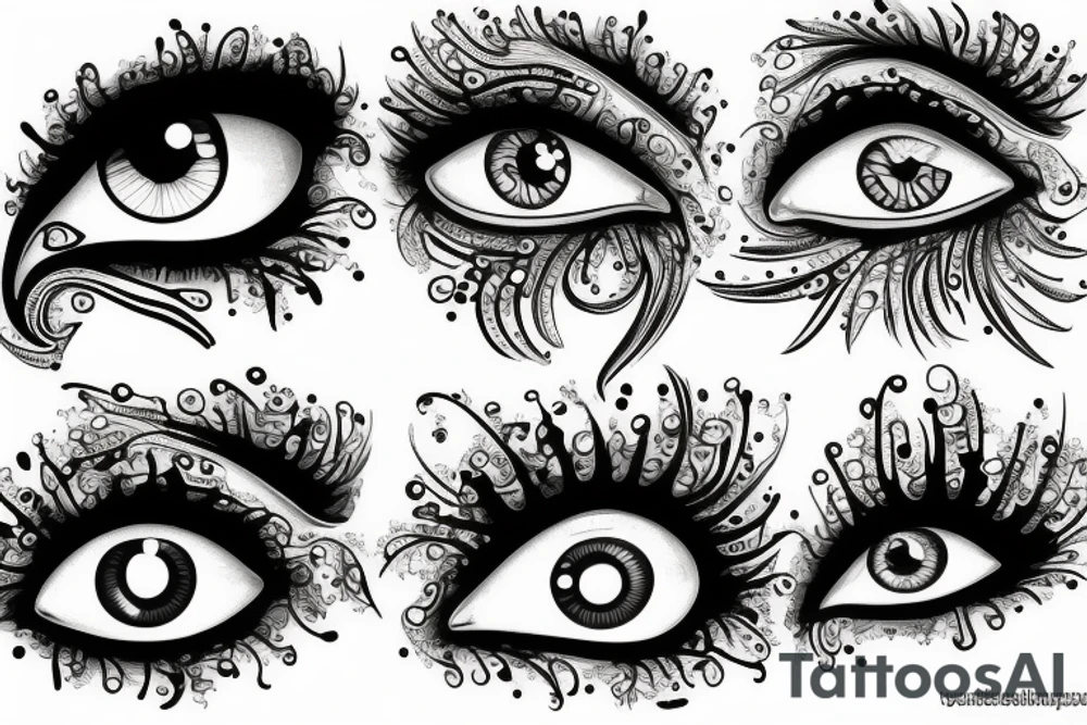 Many Eye tattoo idea