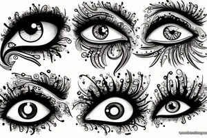 Many Eye tattoo idea