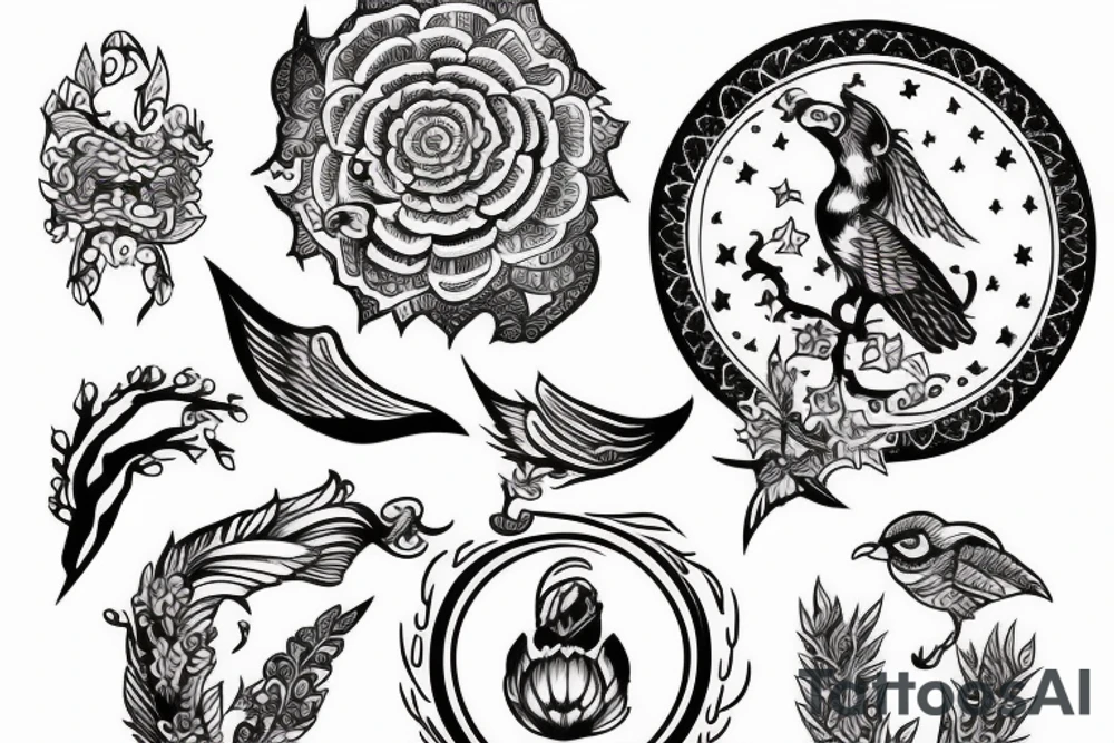 A tattoo symbolising freedom, self-belief tattoo idea